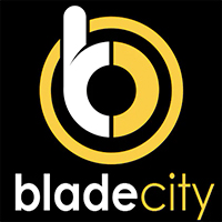Логотип Blade City - провідного онлайн-магазину тактичних, складних та фіксованих ножів.
